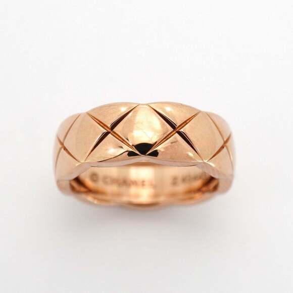 Chanel Coco Crush Ring, Beige Gold, 18KPG Pink Size 49, Women's - Picture 2 of 9